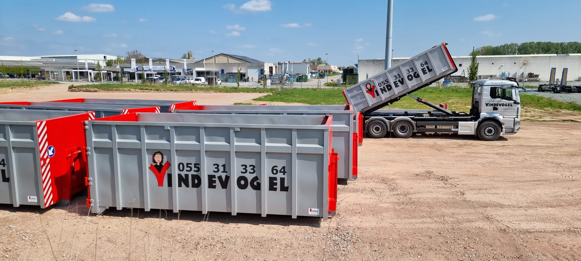 Afzetcontainer voor bedrijfafval Containerdienst Vindevogel